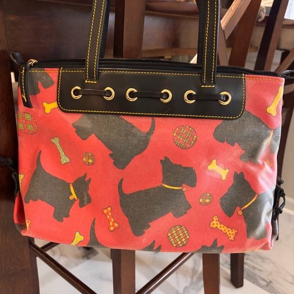 🐾Dooney & Bourke🐾 Scottie Dog Red Purse - Picture 2 of 8